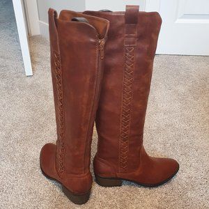 BNWOT Mia - vegan leather riding boots (size 7 - fit larger)